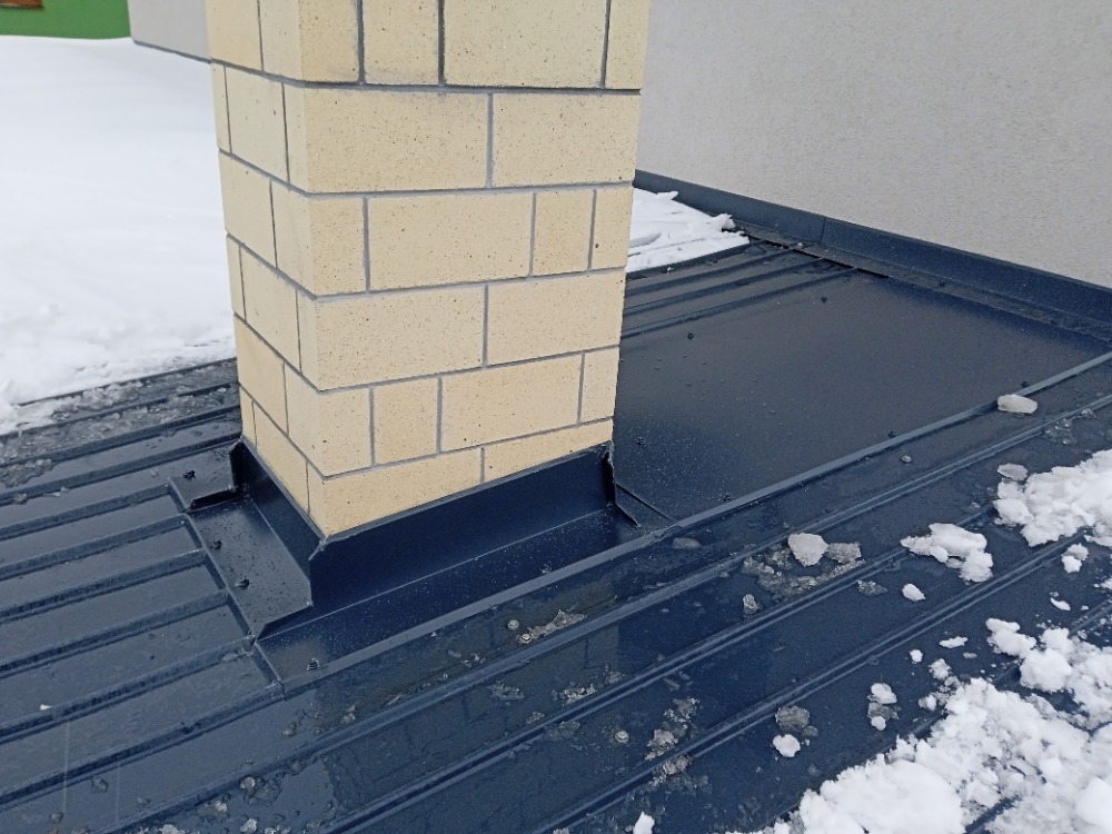 výměna komínového oplechování